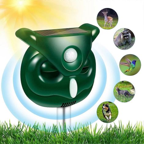 Traceur ultrasonique pour chiens avec détecteur de mouvement et lumières clignotantes, dispositif de dissuasion des animaux (1/5)