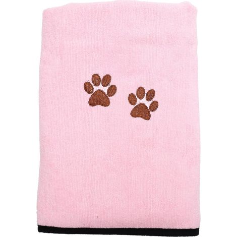 Serviette de Bain en Fibre 50x90 Cm Super Absorbante pour Chien (1/5)
