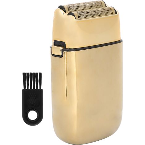 Rasoir électrique sans fil étanche à double lame métallique, tondeuse à barbe et coupe de cheveux (1/5)