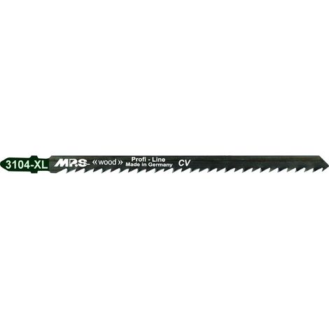 Lame de scie sauteuse MPS 3104-XL en acier au chrome-vanadium pour des coupes jusqu'à 100 mm (paquet de 5)