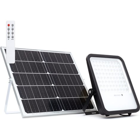 Foco Proyector LED Solar 3300 lm IP65 con Control Remoto Nurda 4000K Blanco Neutro (1/5)