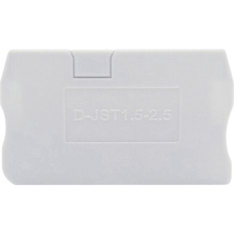TRU COMPONENTS TC-11592384 Endplatte Passend für (Details): TC-JPT2.5, TC-JPT2.5-PE Grau 1 St.