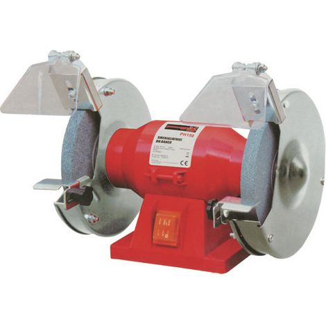 Amoladora de banco de 150W con disco de 150 mm para afilados y desbastes precisos
