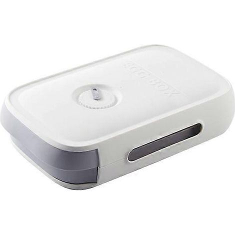 Distributeur de boîtes à œufs empilables blanches pour réfrigérateur, tiroirs à roulettes, facile à nettoyer (1/5)