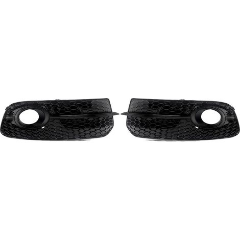 Griglia per fendinebbia, perfetta per Audi Q5, in plastica ABS resistente, nero lucido (1/2)