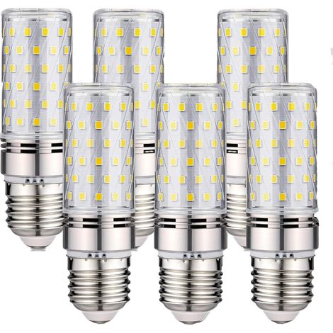 Ampoule LED E27 200-240 V 16 W Blanc froid 6 000 K 1 600 lm Non variable Culot à vis 6 pièces