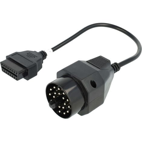 OBD2 Câble adaptateur 20Pin BMW Edibas à 16Pin Appareil de diagnostic OBD adapté aux anciens modèles compatible avec BMW 1982-2002
