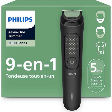 Tondeuse Philips Series 9000 MG9558/15 All-in-One OneBlade Argent Wet & Dry 20 en 1