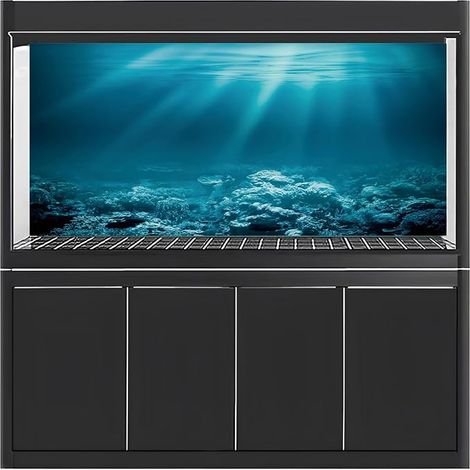 Aquarium Background Fish Tank Poster Backdrop Vinyl Background (1/4)