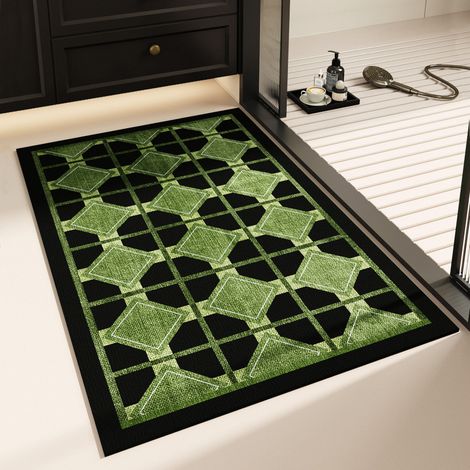 Tapis rectangulaire en terre de diatomées 50×80 cm, tapis absorbant pour entrée et salle de bain