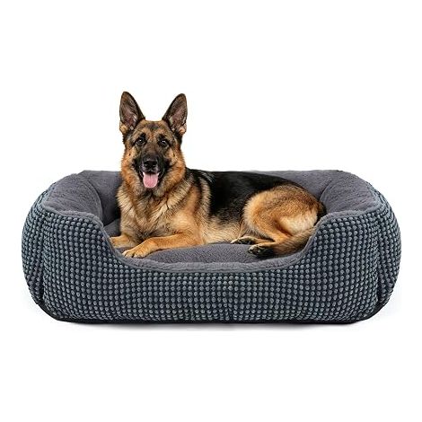 Panier pour Chien Lit Chien Lavable Antidérapant Coussin pour Grande Chiens et Chats, 106x80x23cm (1/4)