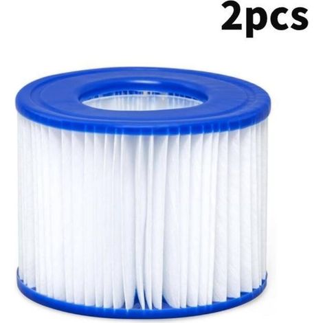 Filtro per piscina 2 pezzi, Filtro spa, pulitore per piscina per Bestway (VI), blanc et bleu, 10,68 cm (1/4)