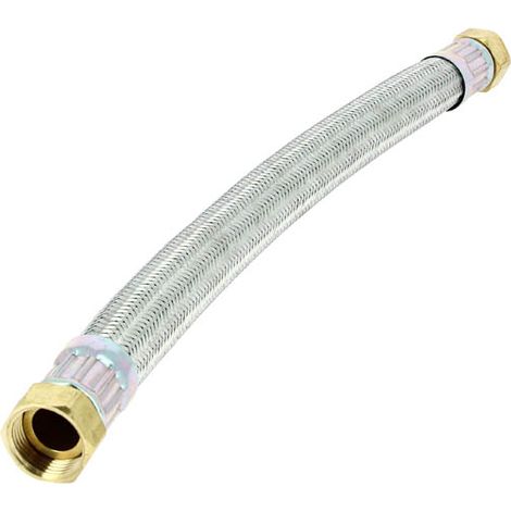 Flexible sanitaire chauffage inox 1" femelle-femelle – Longueur 500mm – Tube EPDM + tresse inox AISI 304 – Température maxi 110°C – IFT