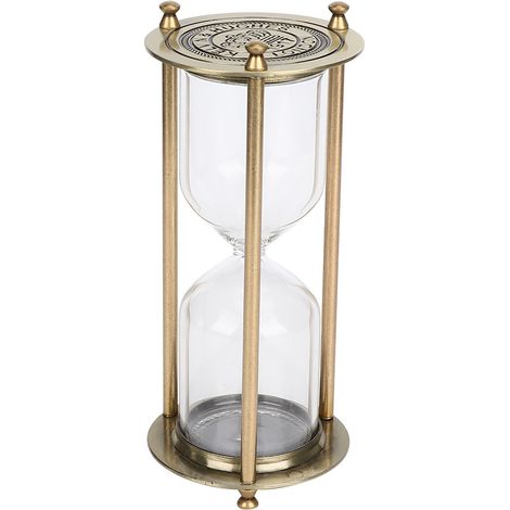 Reloj de Arena de Vidrio Decoración del hogar Reloj de Arena Temporizador Accesorio Regalos Adorno Pequeño (1/5)