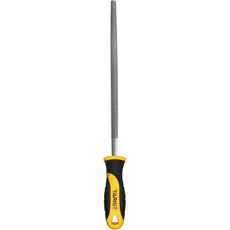 Runde Metallfeile 250mm aus Karbonstahl, Werkzeugschärfer für Metall, Holz & mehr (1/4)