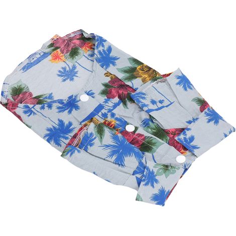 T-shirts pour chiens style hawaïen - Costume hawaïen mignon pour chiots et chats de petite et moyenne taille (1/5)