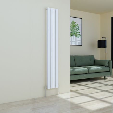 Warmehaus White Radiator Flat Panel Vertical Double 1800x272mm