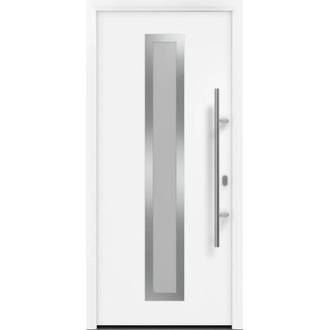 Hörmann Ecostar Haustür "ISOPRO IP 700S", verkehrsweiß (RAL 9016), 110 x 210 cm (B x H), DIN Rechts