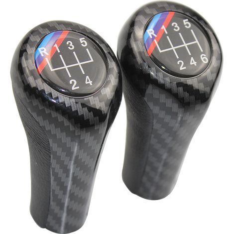 Geeignet zur Modifizierung des Schaltknaufs von BMW-Fahrzeugen mit Carbonfaser-Textur, Schaltgetriebe, hochwertiger Schalthebel mit Carbonfaser-Markierungen (1/4)