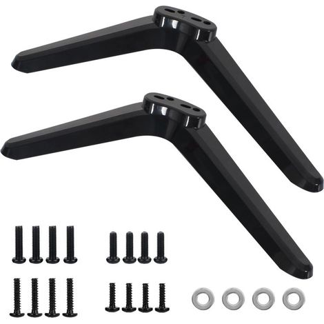Irovami Pied de support universel pour téléviseur Vesaneae, pieds de table avec vis, pieds de remplacement faciles à installer, compatibles avec la plupart des téléviseurs intelligents.