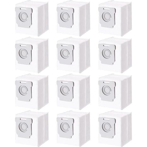 Paquete de 12 bolsas para aspiradoras iRobot Roomba i7, i7+, i3, i3+, i4, i4+, i6, i6+, j7, j7+, i8, i8+, S9, S9+, E5, E6, E7. Accesorios para bolsas de polvo. (1/4)