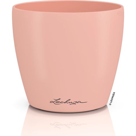 LECHUZA® Übertopf CLASSICO Color DECO 12 Magnolie lachsrosa Ø 13 cm - Kunststoff (1/2)