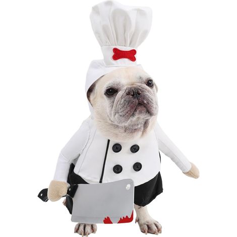 Costume d'Halloween ajustable pour animaux de compagnie, accessoire de cosplay respirant pour chiens et chats (1/5)