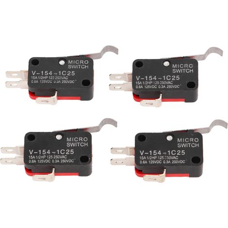 4 pièces Boîtier de pédale à 3 broches Micro-interrupteur 1014807 Universel pour Club Car DS Precedent (1/5)