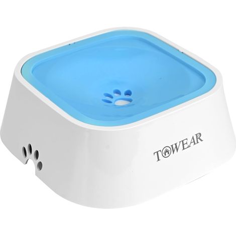 1 Gamelle Chien, Disque Flottant, 1,5 L, Anti-débordement, Accessoire Chat, Intérieur