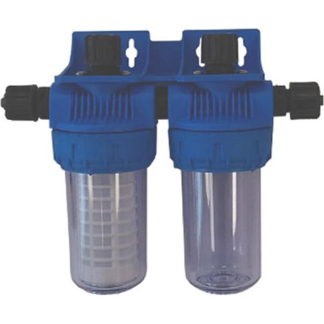 Double chambre d'analyse – Testeur d'eau piscine avec 2 porte-sondes – Tuyau et support inclus – Analyse précise pH et Redox