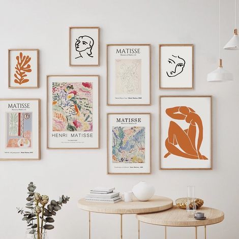 Tableau abstrait à motif de corps humain et de paysage, C (1/5)