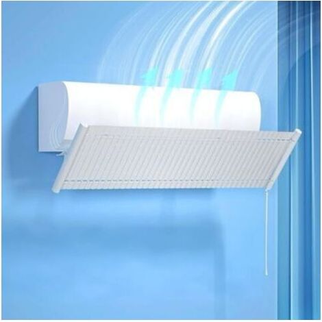 Déflecteur de climatiseur universel, réglable pour climatisation, bouclier, froid/chaud, pour maison/bureau, personnes âgées, nouveau-nées, femmes enceintes (blanc) (1/5)