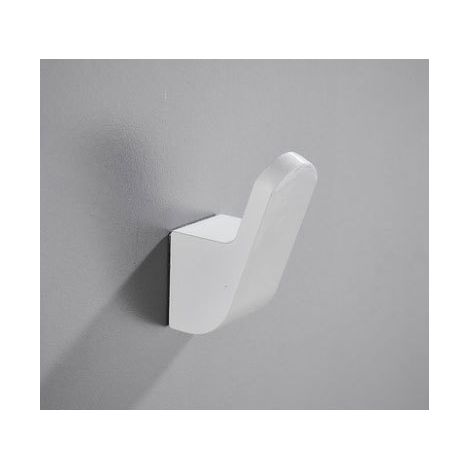 Crochet mural en aluminium antirouille, ensemble multi-couleurs pour serviettes et vêtements, fixation murale, accessoire déco salle de bain, porte-serviette robuste, crochets muraux élégants. (1/5)