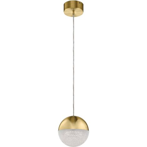 Elstead Kichler Moonlit Plafoniera a sospensione sferica a LED integrata oro champagne, 3000K (1/4)