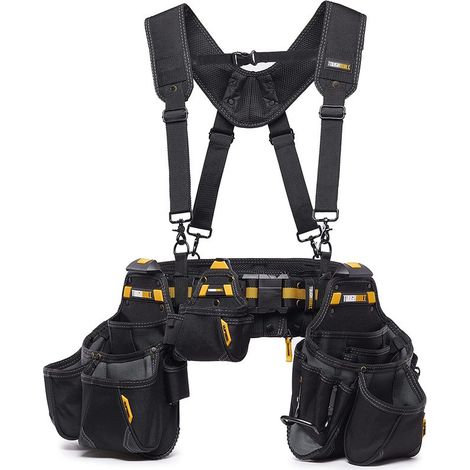 Cinturón portaherramientas constructor pro, set 5 piezas cliptech