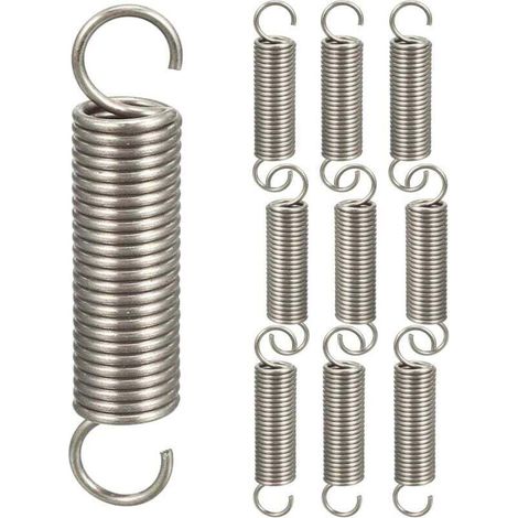 YMYNY 10pcs Ressort Double Crochet Ressorts de Traction,Ressorts de Compression Ressort Crochet Assortiment de Ressort,1.21145mm (1/2)