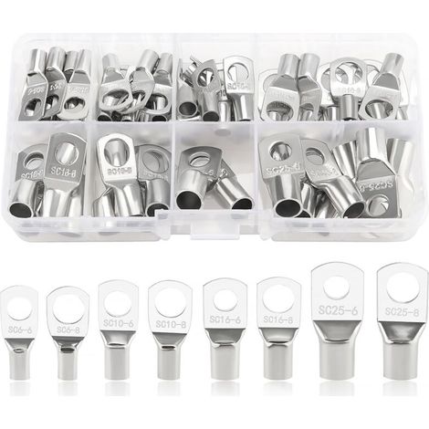 60 Pièces Cosses à Anneau Kit