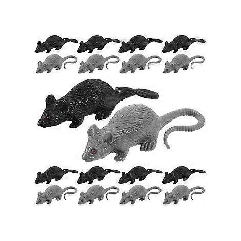20 Stück Halloween-Gruselspielzeug, kleine Mausmodelle, gruselige Maus-Streichrequisiten für Halloween-Partys und -Treffen
