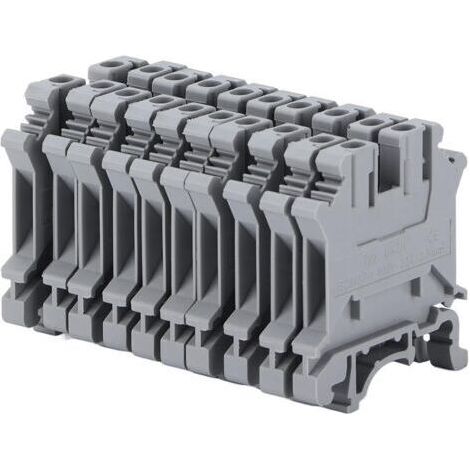 BARKBUSTERS Blocs de jonction combinés, bornes en cuivre isolées montées sur rail DIN, 100 pièces, pour connexions électriques. (1/5)