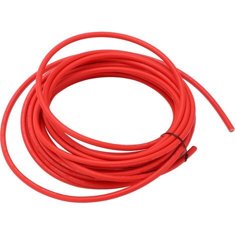 Rotes 6mm² 10m Photovoltaik-Solarkabel, hochtemperaturbeständiger XLPE-Draht, energiesparend, geringe Exzentrizität, verzinnter Kupferleiter, 32,8 Fuß. (1/5)