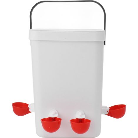 Abreuvoir et mangeoire automatiques grande capacité pour volailles, 12 litres, portable.