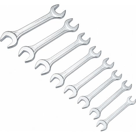 Clé plate double 13-17 mm acier galvanisé lot de 10 (1/5)