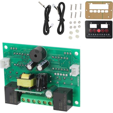 Module régulateur de thermostat à double relais avec affichage numérique 220 V HWW1012 (1/5)