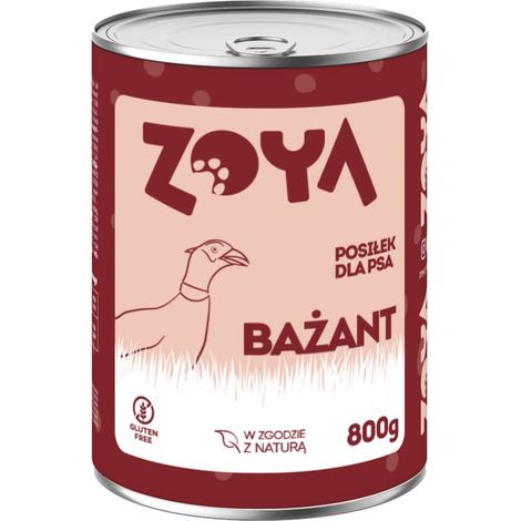 ZOYA Fasan - Nassfutter für Hunde, 6 x 800 g