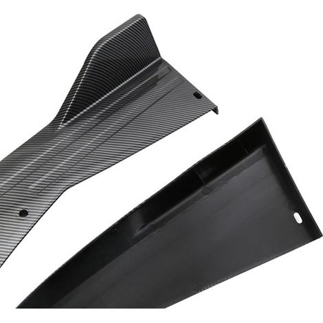 1 set, color: black, material: PP, universal 48cm rear bumper lip protector, bumper surround. (1/4)