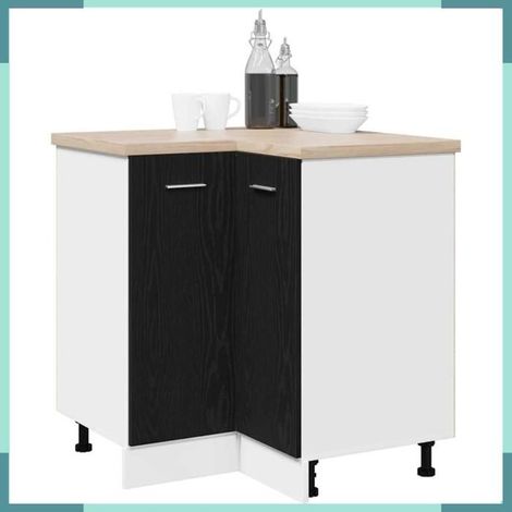 Armoire suspendue - 863287 - Chêne noir - 75,5x75,5x80,5 cm - 1 étagère (1/5)