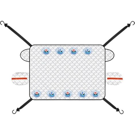 Cover of windshield for the glace and the snow cover of snow windshield to 5 layers with edges magnetic has (1/5)