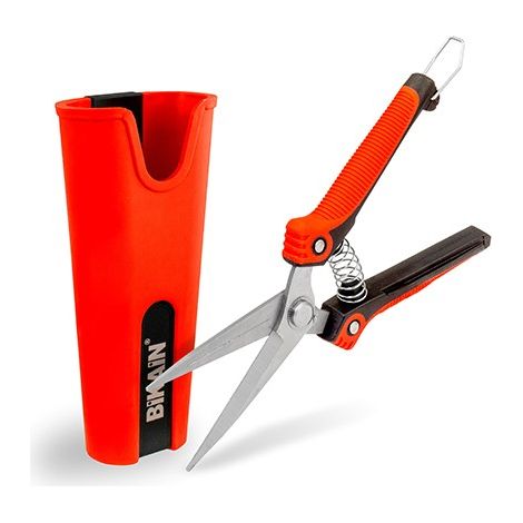CISEAUX DE TAILLE 1 MAIN+ÉTUI ROUGE - 21 CM