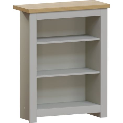 Arlington 3 Tier Bookcase Shelving Storage Unit, Grey