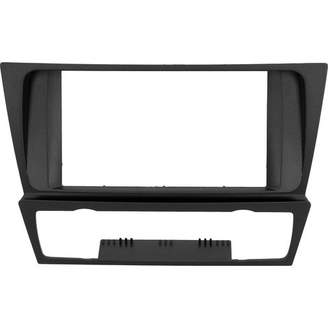 Mittelkonsolenrahmen für 2DIN-Autoradios, Armaturenbrettersatzteil kompatibel mit BMW 3er E90/E91/E92/E93 (2004–2012), schwarze Innenausstattung (1/5)